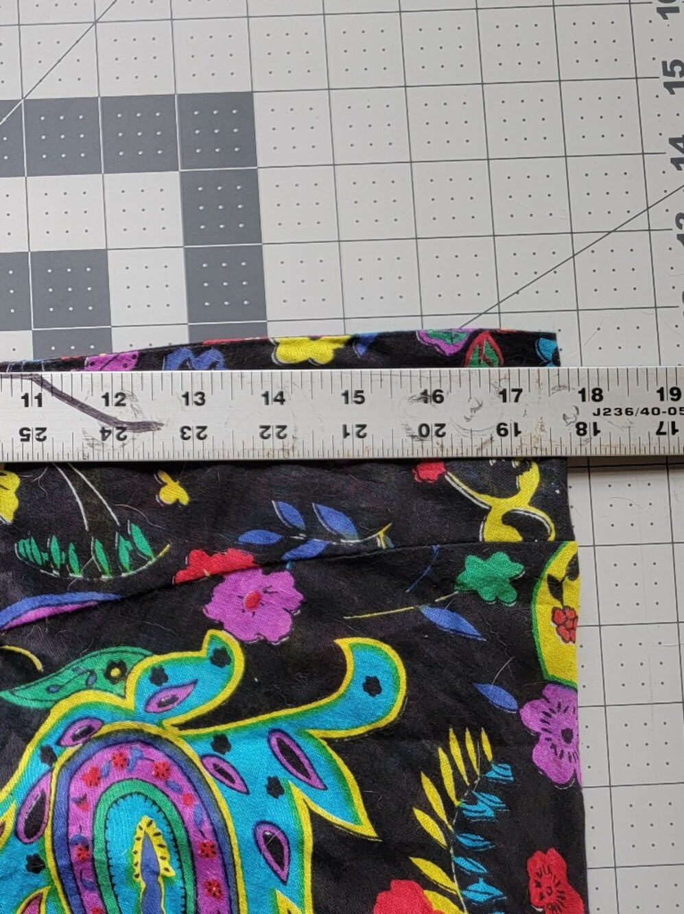 Wide-Leg Paisley Print Palazzo Pants - Black Multi -100% Cotton - Picture 5 of 8